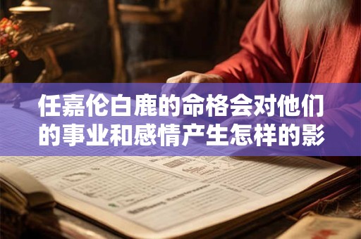 任嘉伦白鹿的命格会对他们的事业和感情产生怎样的影响