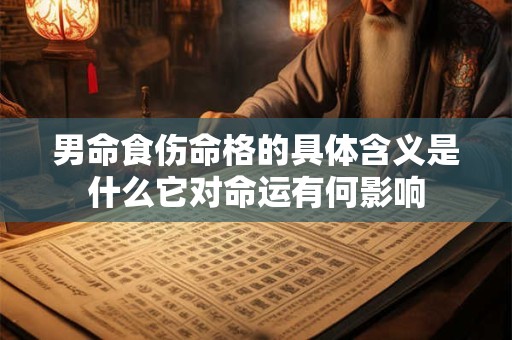 男命食伤命格的具体含义是什么它对命运有何影响