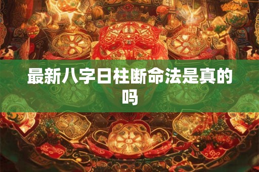 最新八字日柱断命法是真的吗