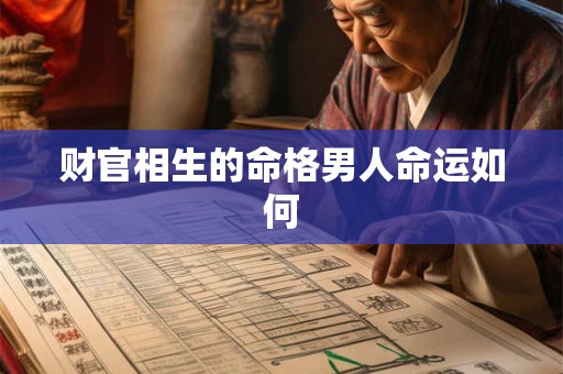 财官相生的命格男人命运如何