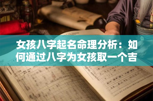 女孩八字起名命理分析：如何通过八字为女孩取一个吉祥的名字
