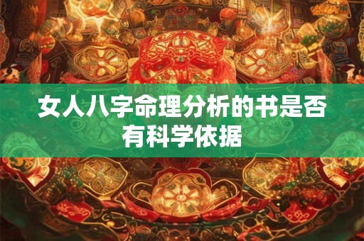 女人八字命理分析的书是否有科学依据