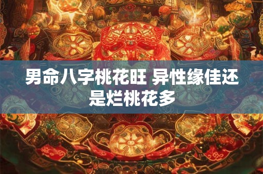 男命八字桃花旺 异性缘佳还是烂桃花多