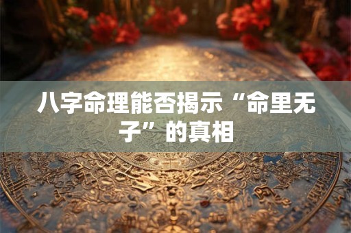 八字命理能否揭示“命里无子”的真相
