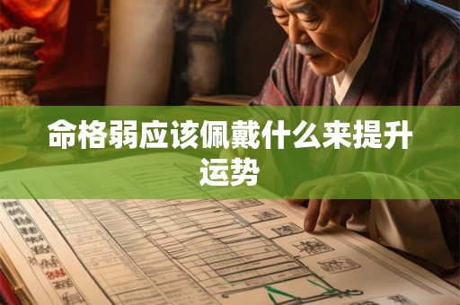 命格弱应该佩戴什么来提升运势