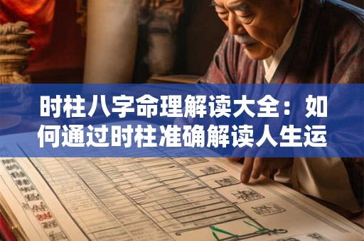 时柱八字命理解读大全：如何通过时柱准确解读人生运势