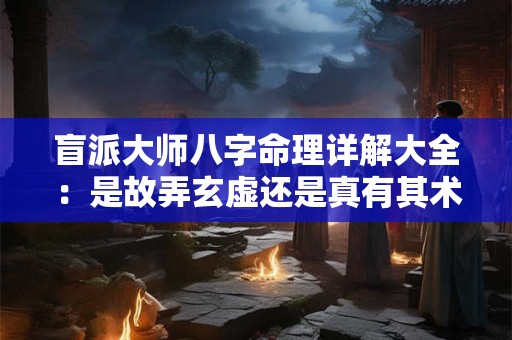 盲派大师八字命理详解大全：是故弄玄虚还是真有其术
