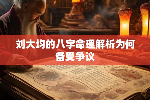 刘大均的八字命理解析为何备受争议