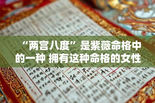 “两宫八度”是紫薇命格中的一种 拥有这种命格的女性有何特点命运又会如何
