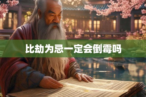 比劫为忌一定会倒霉吗