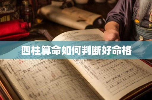 四柱算命如何判断好命格