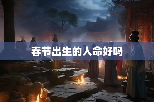 春节出生的人命好吗