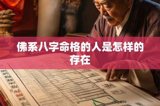 佛系八字命格的人是怎样的存在