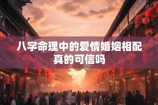 八字命理中的爱情婚姻相配真的可信吗
