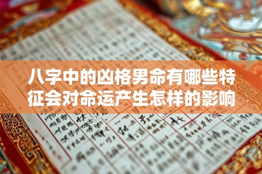 八字中的凶格男命有哪些特征会对命运产生怎样的影响
