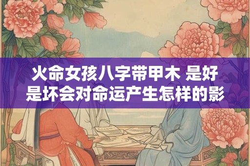 火命女孩八字带甲木 是好是坏会对命运产生怎样的影响 火命女孩八字带甲木 是好是坏会对命运产生怎样的影响
