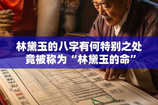 林黛玉的八字有何特别之处 竟被称为“林黛玉的命”