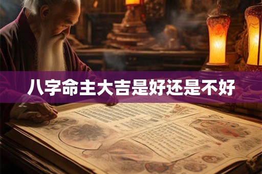 八字命主大吉是好还是不好