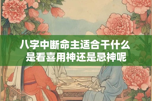 八字中断命主适合干什么 是看喜用神还是忌神呢