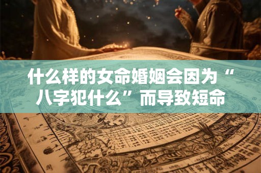 什么样的女命婚姻会因为“八字犯什么”而导致短命