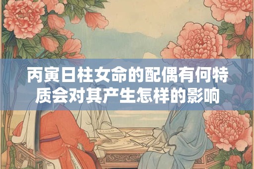 丙寅日柱女命的配偶有何特质会对其产生怎样的影响
