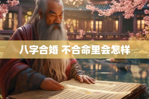 八字合婚 不合命里会怎样