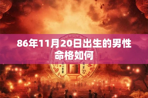 86年11月20日出生的男性命格如何