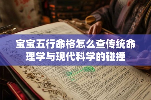 宝宝五行命格怎么查传统命理学与现代科学的碰撞