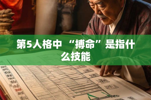 第5人格中 “搏命”是指什么技能