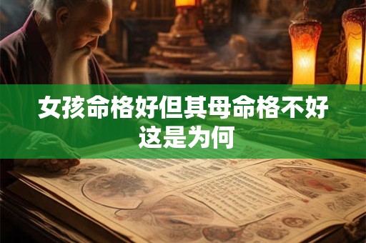 女孩命格好但其母命格不好 这是为何