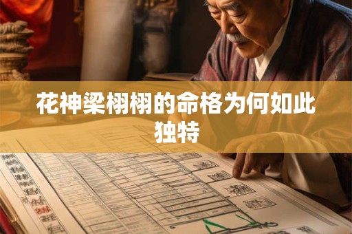 花神梁栩栩的命格为何如此独特
