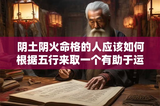 阴土阴火命格的人应该如何根据五行来取一个有助于运势的名字呢