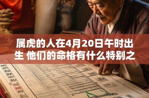 属虎的人在4月20日午时出生 他们的命格有什么特别之处吗