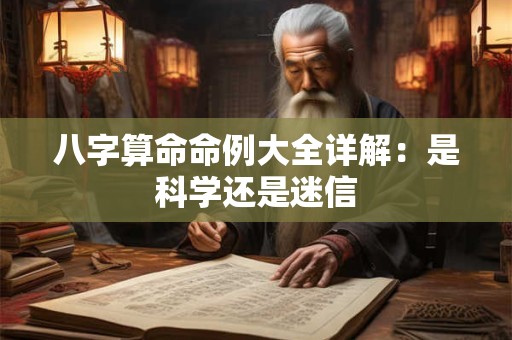 八字算命命例大全详解：是科学还是迷信