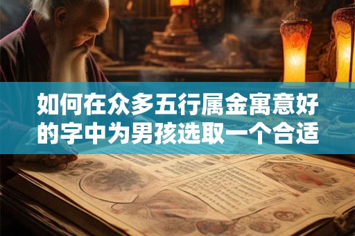 如何在众多五行属金寓意好的字中为男孩选取一个合适的名字