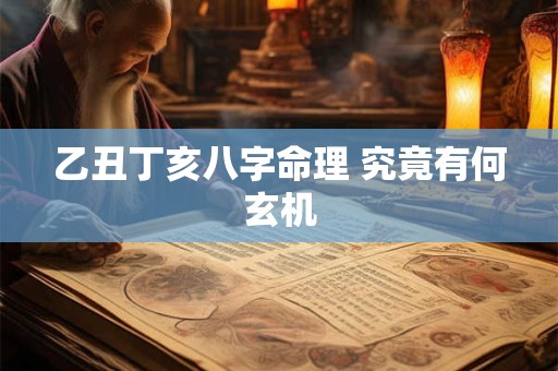 乙丑丁亥八字命理 究竟有何玄机
