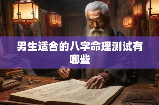 男生适合的八字命理测试有哪些