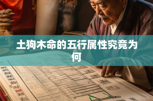 土狗木命的五行属性究竟为何