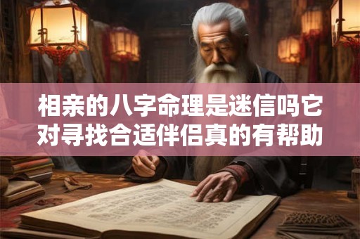 相亲的八字命理是迷信吗它对寻找合适伴侣真的有帮助吗