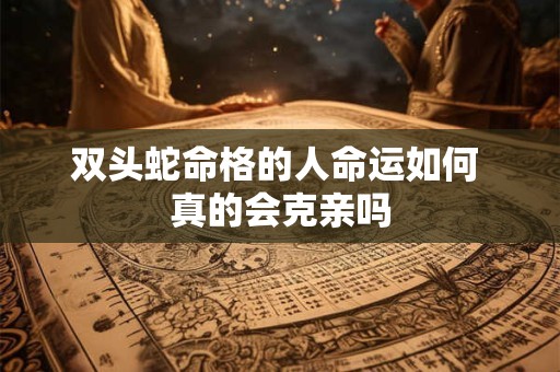 双头蛇命格的人命运如何 真的会克亲吗