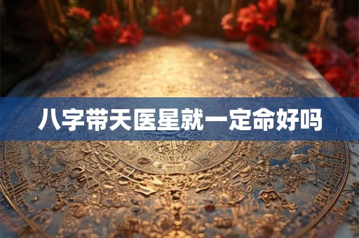 八字带天医星就一定命好吗