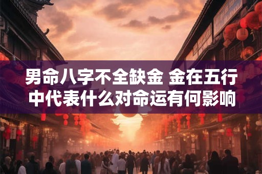 男命八字不全缺金 金在五行中代表什么对命运有何影响