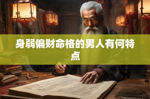 身弱偏财命格的男人有何特点