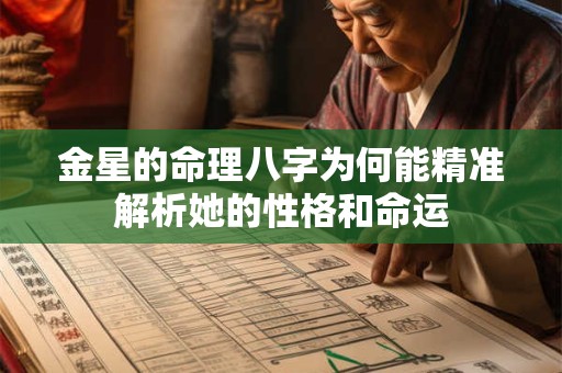 金星的命理八字为何能精准解析她的性格和命运
