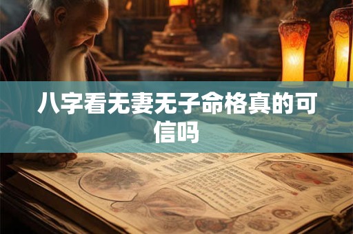 八字看无妻无子命格真的可信吗