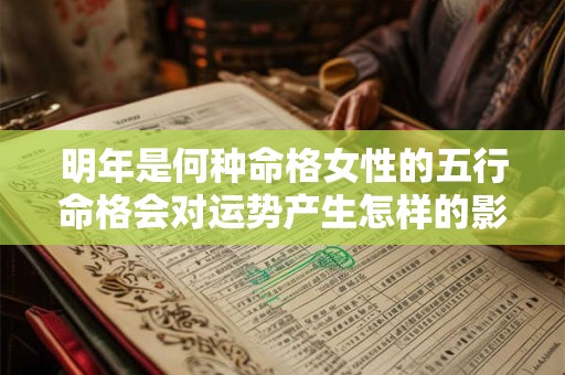 详细阅读:明年是何种命格女性的五行命格会对运势产生怎样的影响 明年是何种命格女性的五行命格会对运势产生怎样的影响