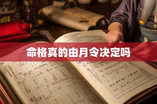 命格真的由月令决定吗