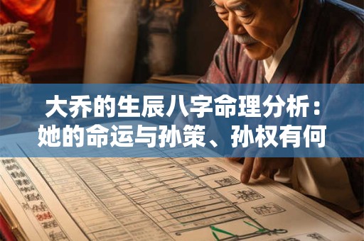 大乔的生辰八字命理分析:她的命运与孙策、孙权有何关联 大乔的生辰八字命理分析:她的命运与孙策、孙权有何关联