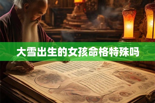 大雪出生的女孩命格特殊吗