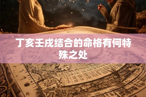丁亥壬戌结合的命格有何特殊之处